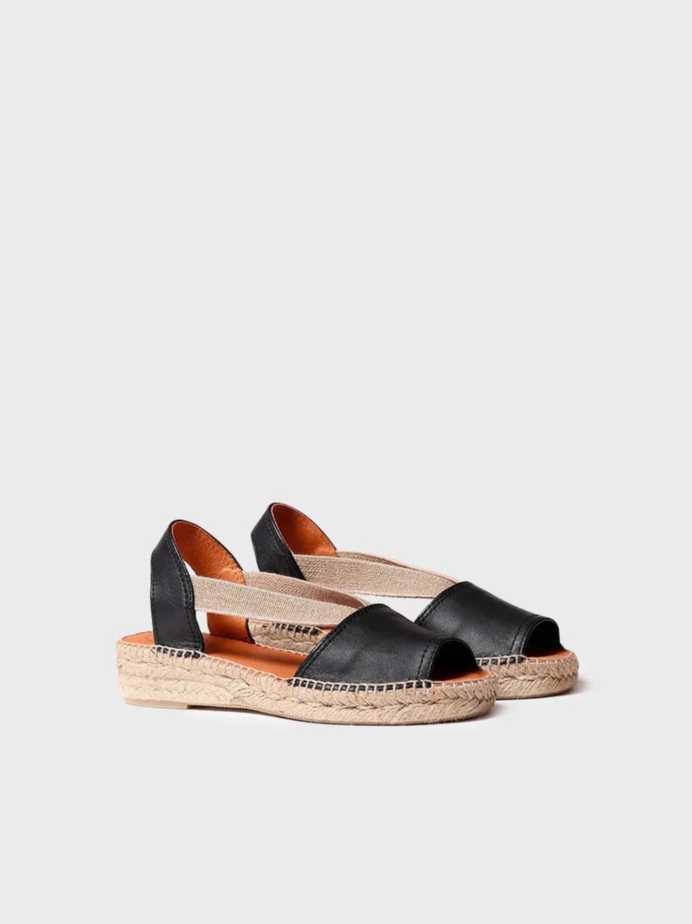 Toni Pons FLAT LEATHER SANDAL WITH ELASTICS - ETNA